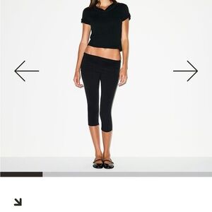 Black Cropped Leggings